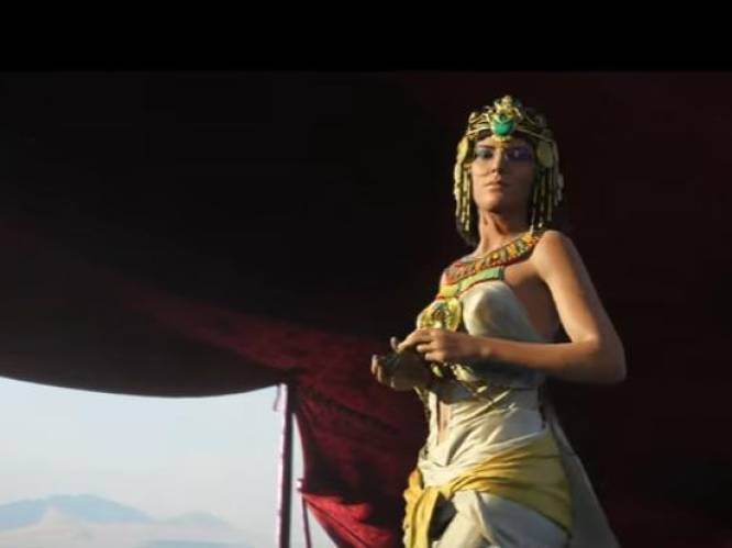 Cleopatra en Julius Caesar duiken op in nieuwe trailer Assassin's Creed