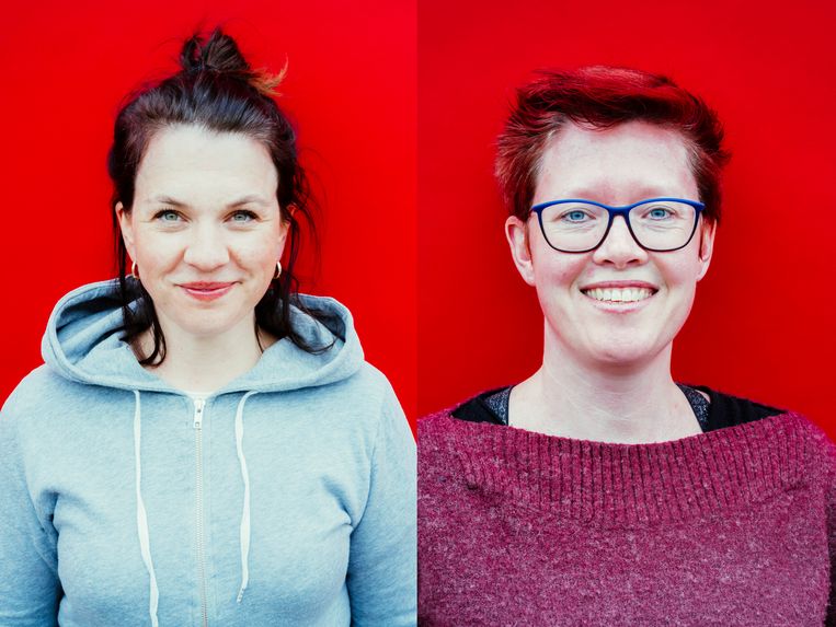 Siska Schoeters (l) en Sarah Vanden Avenne. Beeld © Stefaan Temmerman