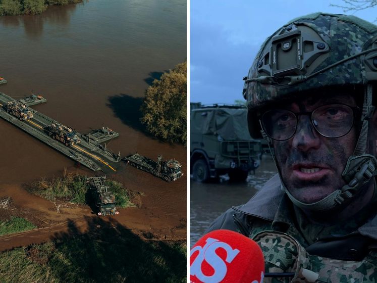 Militairen steken IJssel over tijdens grote Navo-oefening
