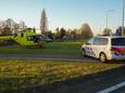 Een traumahelikopter landde in Beek en Donk om hulp te bieden.
