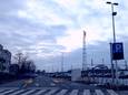 Een beeld van de stationsparking nog voor er slagbomen stonden