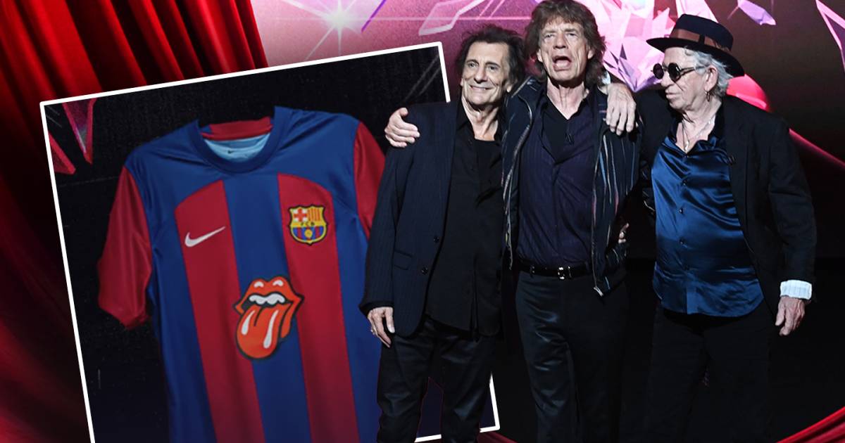 Barça confirma Rolling Stones como patrocinador da camisa contra o Real