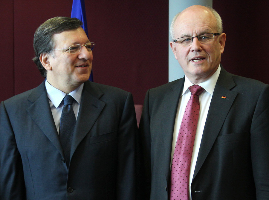 Jose Manuel Barroso et Volker Kauder