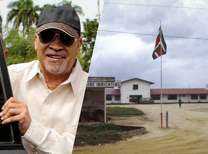 Desi Bouterse meldde zich bij de Centrale Penitentiaire Inrichting Santo Boma, op zo'n 20 kilometer buiten Paramaribo
