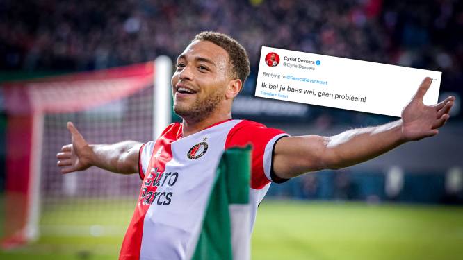 Cyriel Dessers komt belofte aan supporter na: Feyenoord-spits belt baas op en regelt vrije dag