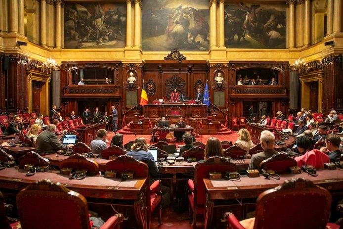 Een plenaire zitting van de Senaat op 11 oktober.