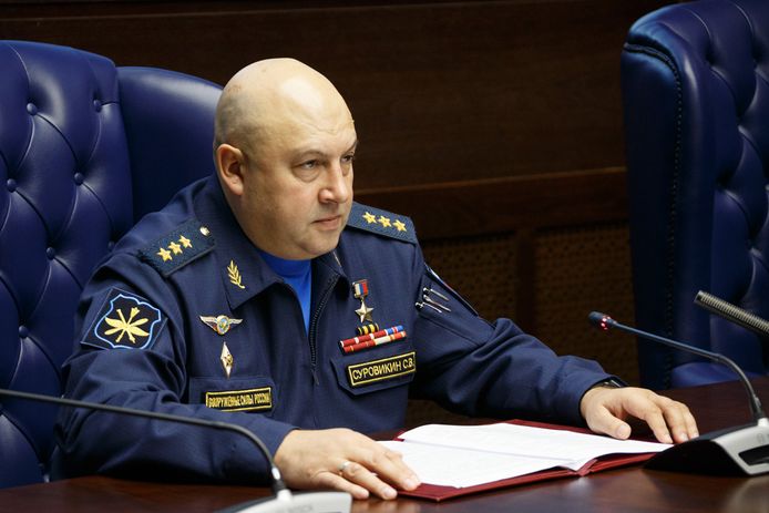 De nieuwe bevelhebber van het Russische leger, Sergej Soerovikin.
