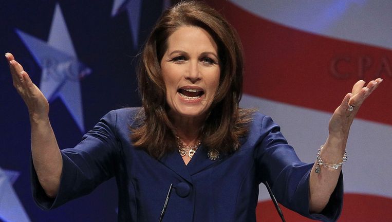 Michele Bachmann vist in dezelfde vijver als Sarah Palin: evangelische christenen en Tea Partysympathisanten. Beeld UNKNOWN