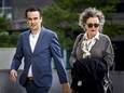 Laurens Buijs en één van zijn advocaten komen aan bij de rechtbank Amsterdam maandag.