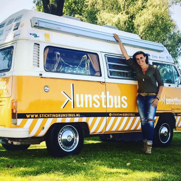 Ankie de Groot had zich voorbereid op een paar drukke maanden met haar Kunstbus.