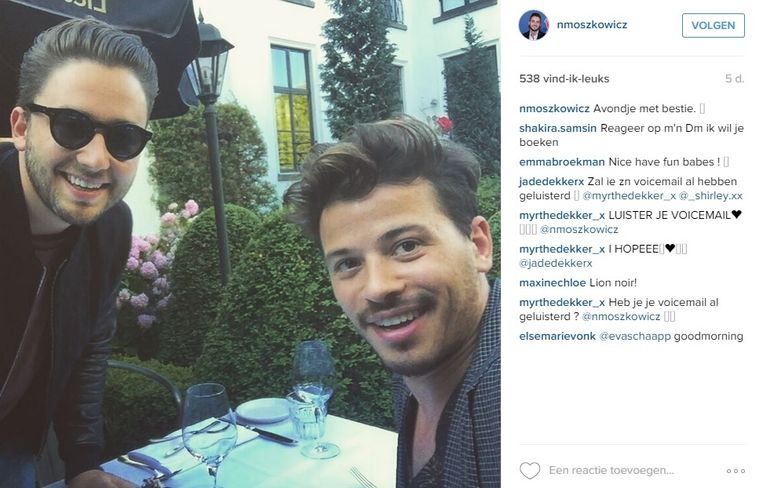 Nathan moszkowicz en Géza Weisz. Beeld Instagram 