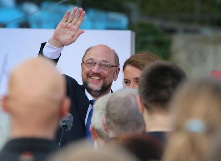 Martin Schulz van de SPD. Beeld epa