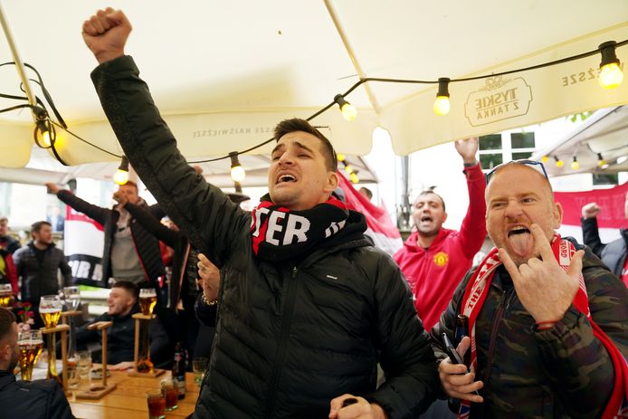 Engelse supporters in Gdansk
