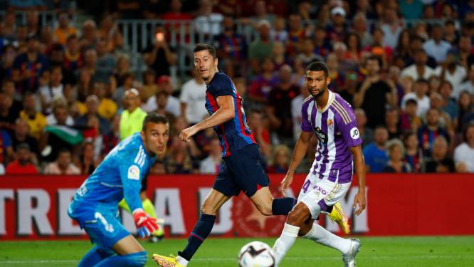 Robert Lewandowski schittert ook in Spanje, Frenkie de Jong maakt geen indruk bij invalbeurt 