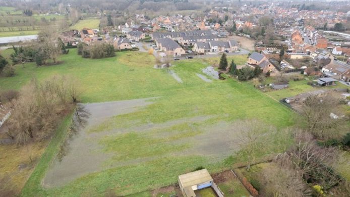 Een recente dronefoto van het gebied Mispelaar in Assebroek.