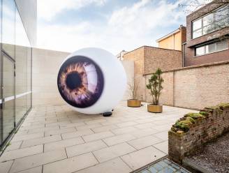 Gigantische oogbol vraagt aandacht voor kunstbeleving bij mensen met een visuele beperking