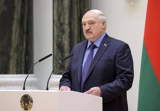 Het Wit-Russische staatshoofd Alexander Loekasjenko.
