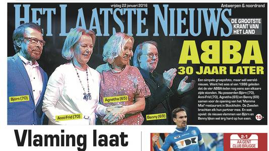 Abba Reunie Is Prachtmoment Torhout Hln Be