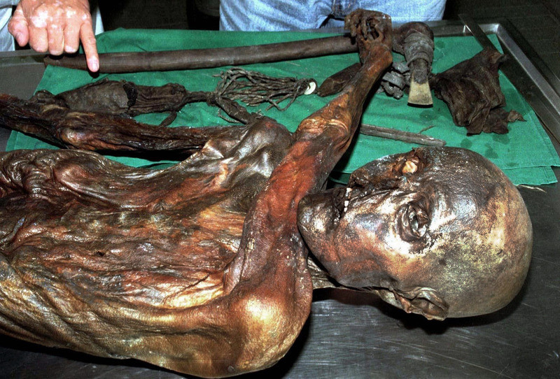 Ötzi in 1991.