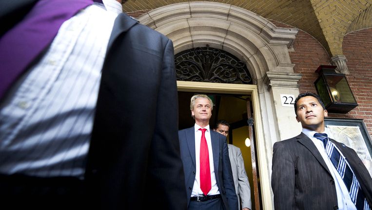 Geert Wilders voert momenteel onderhandelingen over een kabinet van VVD en CDA met gedoogsteun van zijn PVV. Foto ANP Beeld 