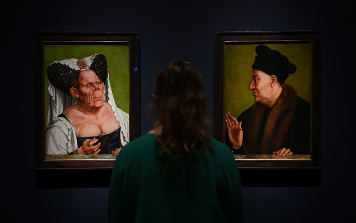 Een 'tweeling'-portret dat rond dezelfde tijd werd geschilderd - 'Een oude man' - en dat meestal in een Amerikaanse privécollectie wordt bewaard, is speciaal voor de National Gallery-tentoonstelling 'herenigd' met de lelijke gravin.