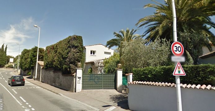 De bewuste vakantievilla in Le Cannet, een gemeente die grenst aan de stad Cannes.