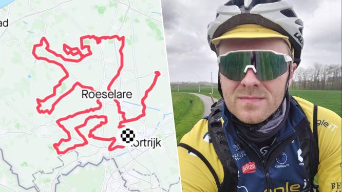 “Mijn ode aan Vlaanderens Mooiste”: na Duvel-glas fietst Bavo (40) de Vlaamse leeuw in elkaar op Strava