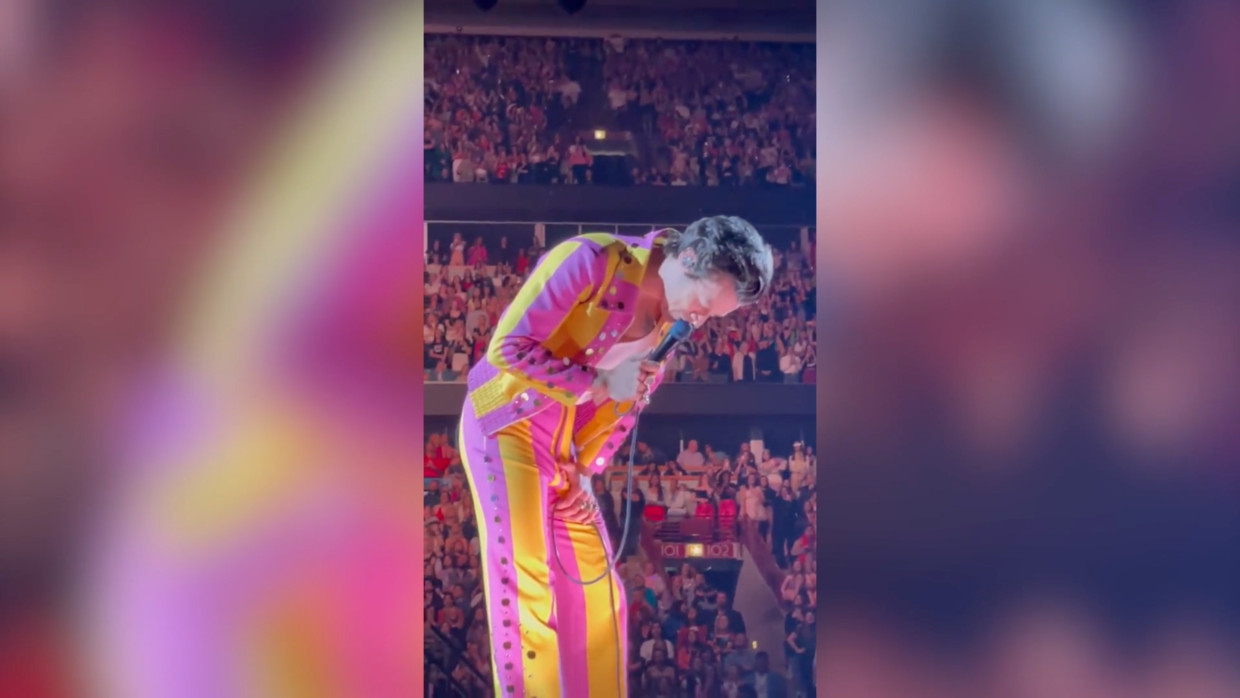 Harry Styles in Chicago Beeld rv
