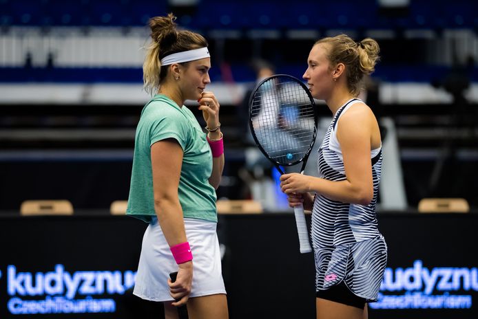 Aryna Sabalenka en Elise Mertens.