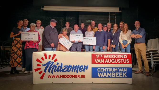 Midzomer Wambeek vzw schenkt meer dan 5.000 euro aan goede doelen
