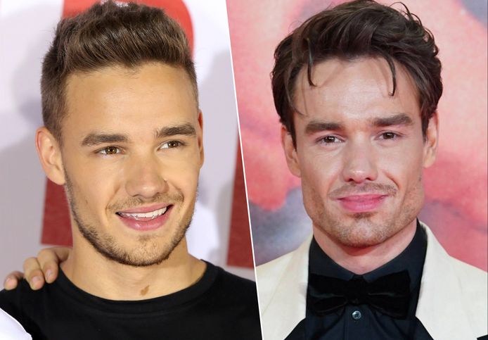 Liam Payne, links in 2015, rechts anno 2023.