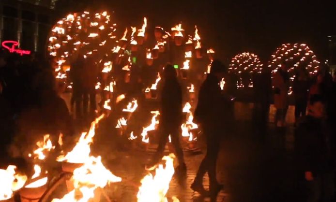 De vuurshow in Leeuwarden, videostil