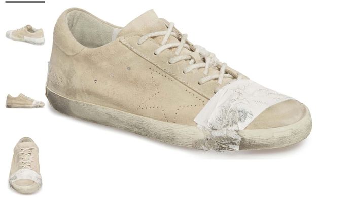 De bewuste sneakers van het Italiaanse merk Golden Goose