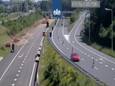 Een spookrijder op de A79 tussen Maastricht en Heerlen in juni 2021. Veel weggebruikers belden meteen 112, er vonden geen 
 ongelukken plaats.