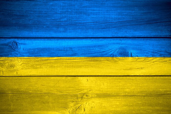 De nationale kleuren van Oekraïne.