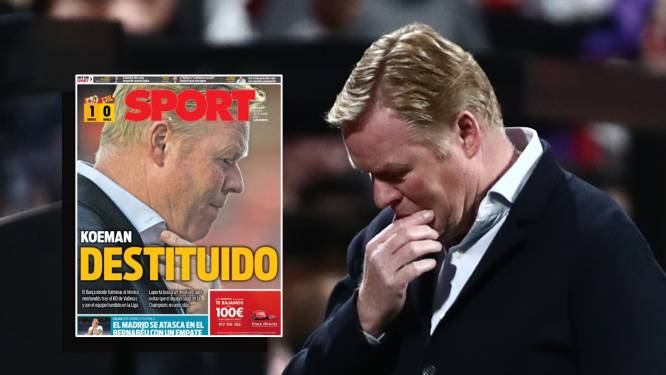 Ronald Koeman ontslagen in vliegtuig: ‘Het was waardeloos wat Barcelona heeft gepresteerd’