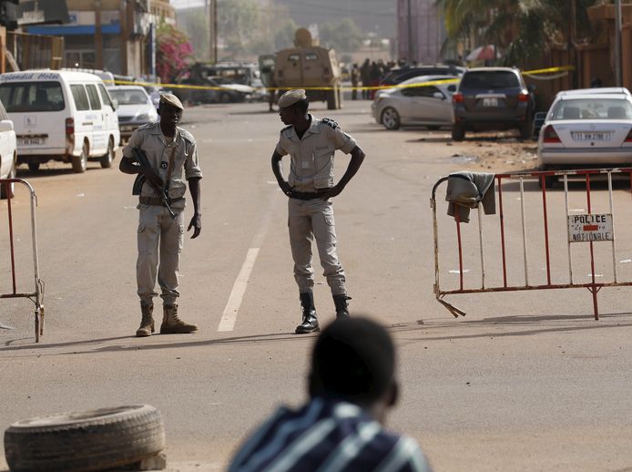 Politieagenten in Burkina Faso.