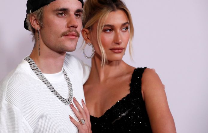 Justin Bieber en Hailey Baldwin in 2020