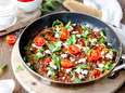Wat Eten We Vandaag: Frittata met tomaat, champignon, paprika en feta<br><br>