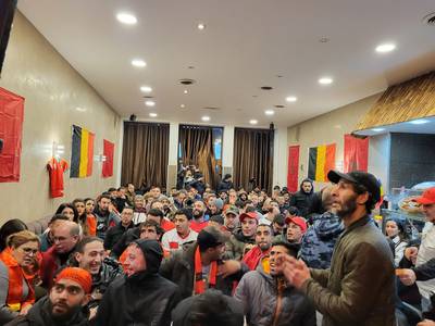LIVE. Veel sfeer bij Marokkaanse gemeenschap tijdens wedstrijd tussen Marokko en Portugal
