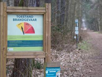 Nu ook code geel in Vlaams-Brabant, West- en Oost-Vlaanderen: "Verboden te roken of vuur te maken in natuurgebieden"