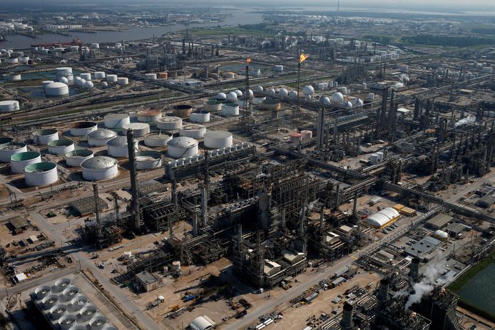 Een complex van Shell in het Amerikaanse Texas.