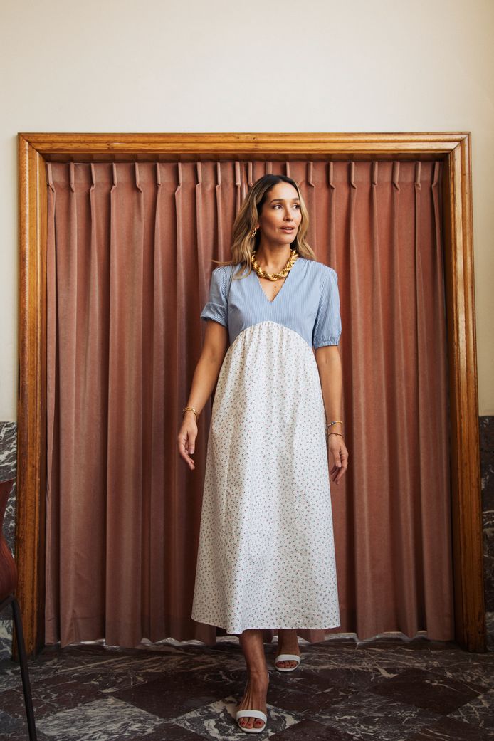 Tiany Kiriloff maakte samen met Helder een duurzame collectie van 20 jurken.