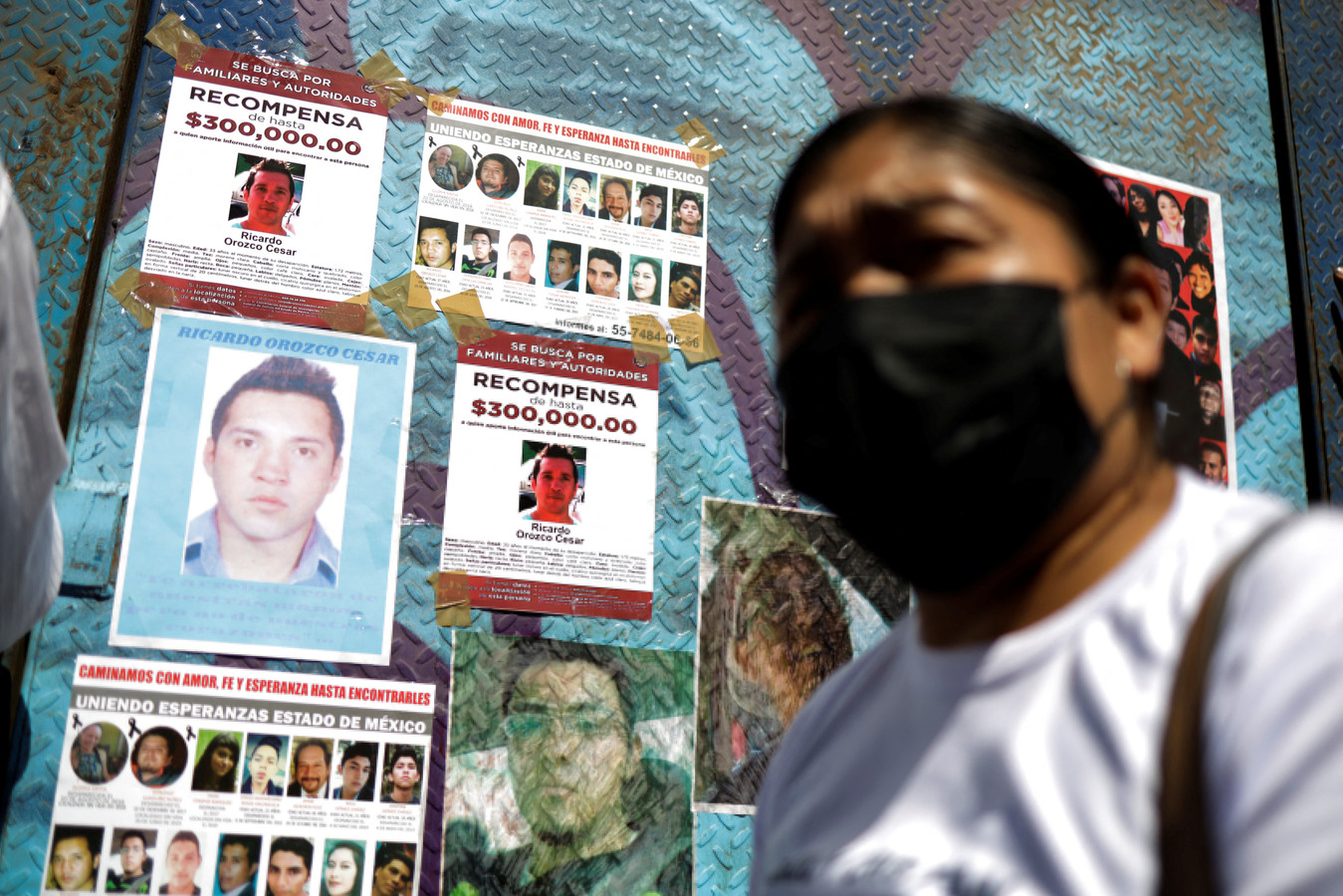 Foto's van vermiste personen in Mexico.
