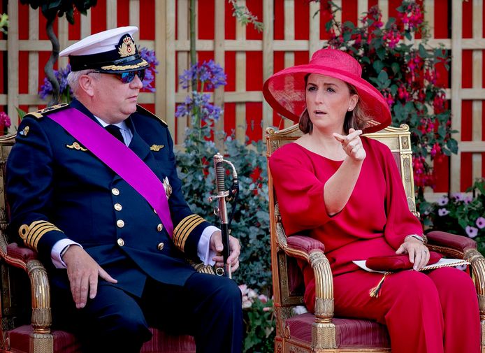 Le couple princier au défilé du 21 juillet, en 2019.