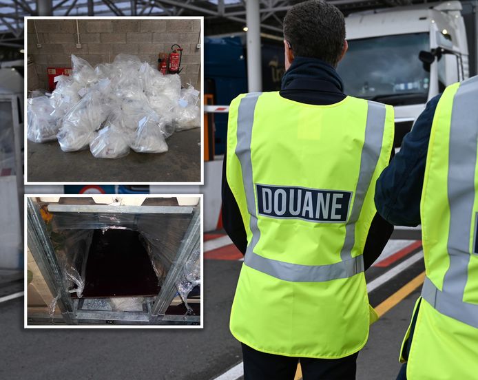 419 kilo drugs werd gevonden in verborgen ruimtes van de vrachtwagen uit Urk.