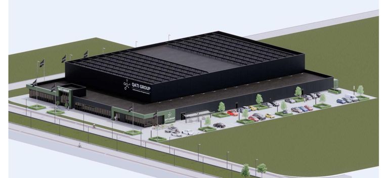 Q.A.T.I. Group B.V. legale wietkwekerij in Groningen (artist impression).  Beeld 