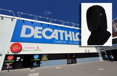 Joggende gesluierde moslima taboe in Frankrijk