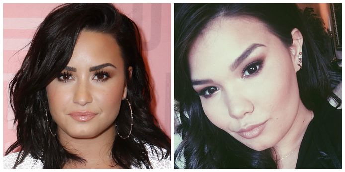 Demi Lovato en haar halfzus Madison De La Garza.