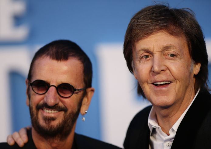 Ringo Starr en Paul McCartney in 2017.